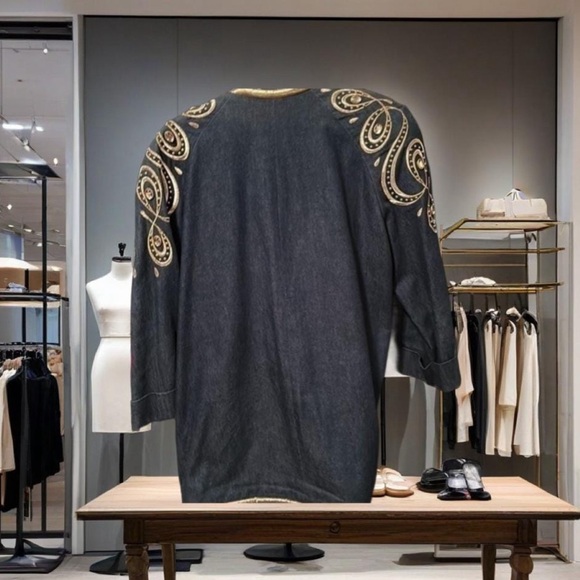 Vintage Roni  Blanshay Montreal Luxury Denim Jacket - Picture 3 of 4